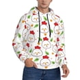 thumbnail image 2 of Lsque Chicken And Plant Pattern Casual Men's Hoodie,Hooded Sweatshirt with Kangaroo Pocket,Pullover Hoodie-Large, 2 of 7