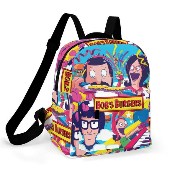 Bob's Bur-Ger Mini Backpack Women Cute Small Backpack Purse Casual Travel Bag