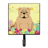 Carolines Treasures BB6124SH4 Easter Eggs English Bulldog Fawn Leash or Key Holder 7Hx4.25W multicolor