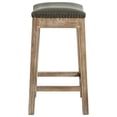 thumbnail image 4 of Elmo Bonded Leather Counter Stool Weathered Smoke Legs, Vintage Gray, 4 of 7