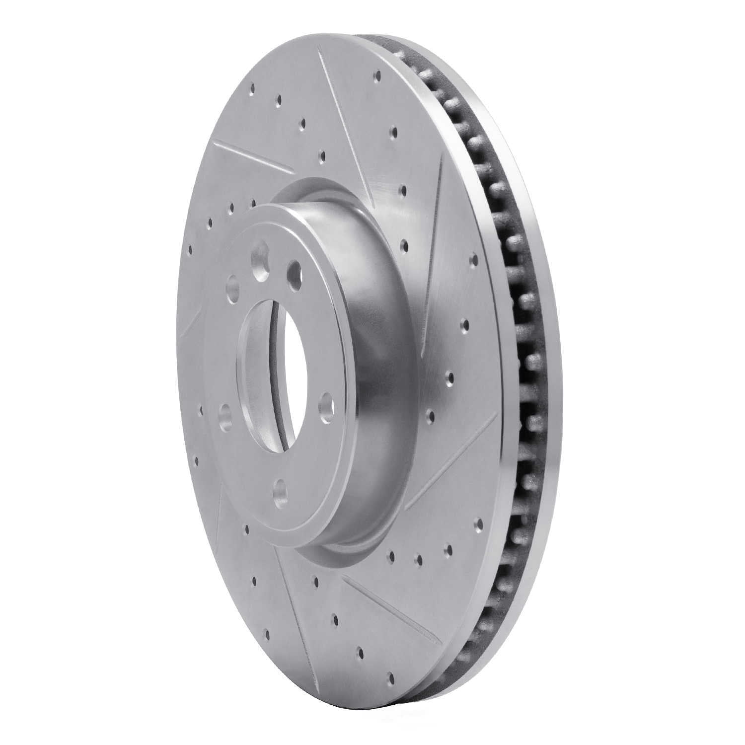 Dynamic Friction Company 631-11030R DFC Brake Rotor - Drilled And Slotted - Silver