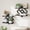 Black, variant on Floating Shelves for Wall, Set of 2 Hanging Shelves, 2-Tier Wall Mounted Storage Shelves for Books & Decor, Perfect for Living Room, Bedroom, Kitchen, Home Office, Study, Rustic Brown