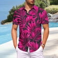 thumbnail image 2 of Purcolt Hawaiian Shirts for Men Summer Casual Short Sleeve Collared Button Down Shirts Novelty Tropical Print Beach Shirts Comfortable Tee Tops, 2 of 6