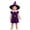 Purple, variant on REDARER Baby Witch Cosplay Short Puff Sleeve Velvet Dress with Pointed Witch Hat for Halloween Party Holiday Photo Pretend Play Fancy Dress Outfit,24-36 Months