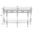 thumbnail image 7 of Pemberly Row Modern / Contemporary Console Table - Antique Beige, 7 of 7