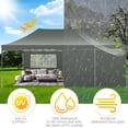 thumbnail image 6 of SANOPY 10'x 20' Pop up Canopy Tent, Commercial Heavy Duty Canopy with 6 Removable Side Walls Portable Shelter for Patio Picnic Gazebo Party Wedding, Gray, 6 of 12