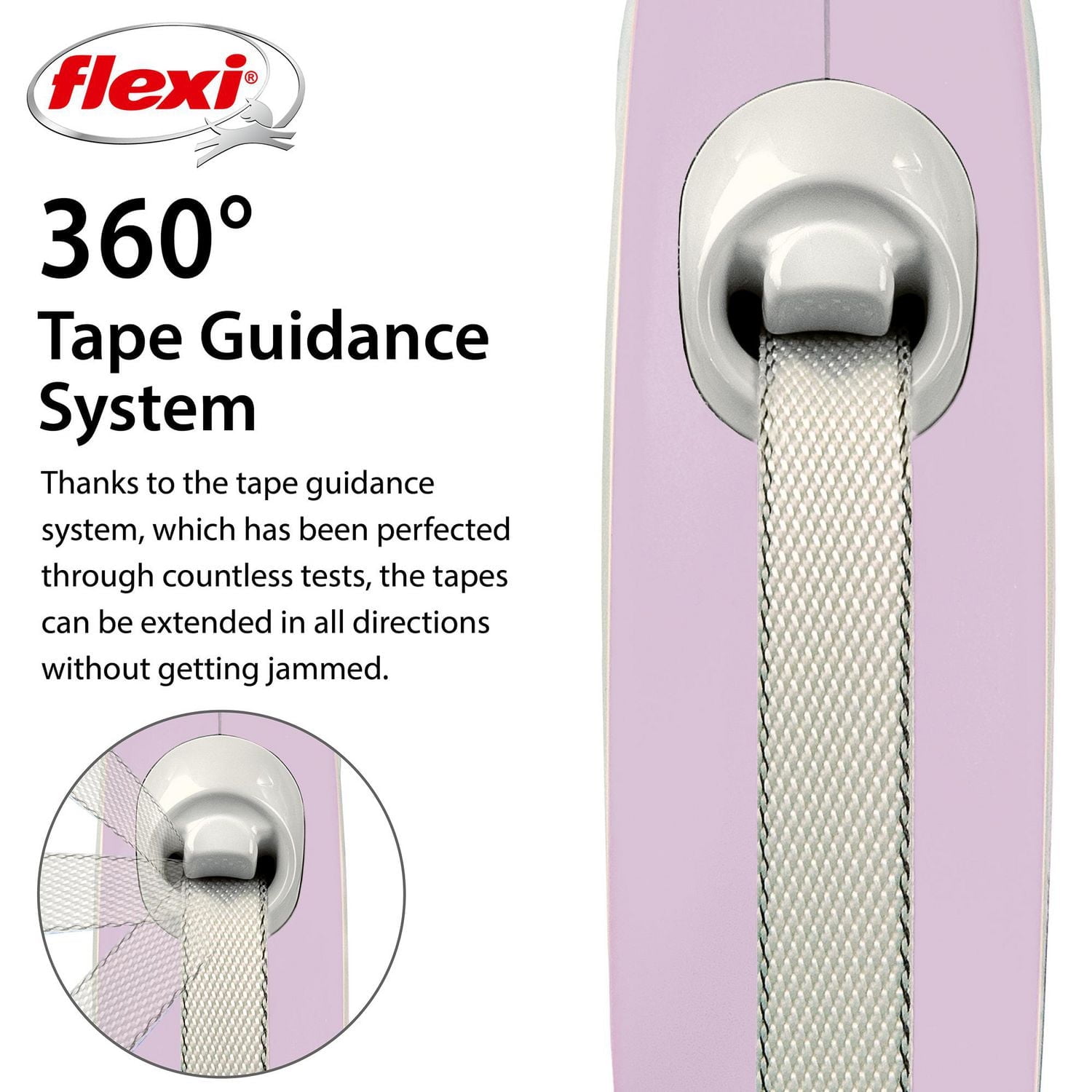 Flexi New Comfort Small 5m Pink Tape Retractable Dog Leash