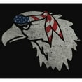 thumbnail image 2 of Junior's Lost Gods American Eagle  Racerback Tank Top Black X Small, 2 of 5
