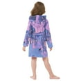 thumbnail image 7 of FORMRS Niños Bathrobe Unisex Hooded Robe Soft Plush Pajamas Sleepwear, Size 10-12T, Cat Walking in Street, 7 of 7