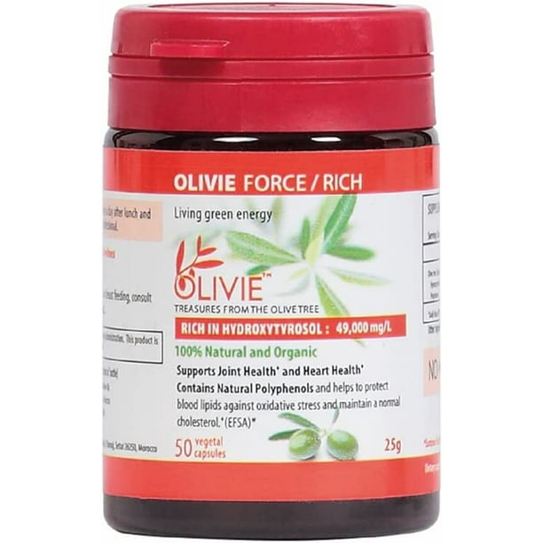 Organic Olive Leaf Extract Capsules OLIVIE Force/Rich Antioxidant