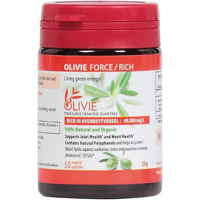 Organic Olive Leaf Extract Capsules OLIVIE Force/Rich Antioxidant