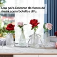 thumbnail image 3 of Juego de 10 Floreros Decorativos para Mesa de Vidrio Transparente con Relieve Cl&aacute;sico &ndash; Jarrones Peque&ntilde;os para Centro de Mesa, Bodas y Hogar &ndash; Hechos a Mano 8, 3 of 7