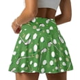 thumbnail image 2 of Xoenoiee Green Golf Polka Dot Print Pleated Tennis Skirts for Women High Waisted Athletic Golf Skorts with Pockets Shorts Quick Dry Pickleball Skirt, Size XL, 2 of 7
