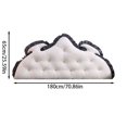 thumbnail image 2 of Luxurious Cushions Rabbit Fleece Backrest Headboard Window Seat Sofa Embroidered Tufted Design Ergonomic Support Multiple Sizes, 2 of 4