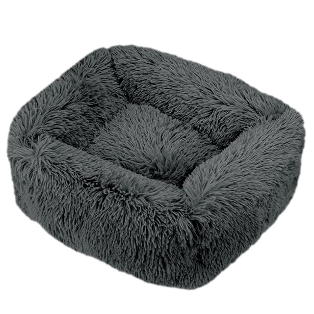 Cama para mascotas de felpa peluda Manta acolchada Saco de dormir Cojín para abrazos yeacher Cama para mascotas