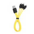 thumbnail image 1 of ZNTER 25cm 3 en 1 Cable Micro USB TPE Pure Copper Core 2A Cables de carga de alta velocidad para Android Methold DZ3524-00, 1 of 2