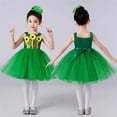 thumbnail image 7 of Levmjia 4-15 Years Girls Sunflower Sequin Tutu Dress Kids Mesh Halter Neck Costume Dance Performance Outfit Stage Wear Birthday Party Dress, 7 of 7