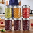 thumbnail image 4 of SUMMIT - 22oz/650ml Mason Jars with Airtight Lids Glass Canning Jars with Regular Lids Spice Jars Honey Jars for Yogurt,Jam,Spice,Overnight Oats Canning, Preserving,Decorations,Jelly,6 Pack (22oz), 4 of 13