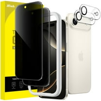 JETech Privacy Screen Protector for iPhone 17 Air 6.6-Inch with Camera Lens Protector, Anti-Spy Tempered Glass Film, Easy Installation Tool, 2-Pack Each
