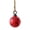 Glossy Red, variant on Vintage Metal Christmas Bell Ornament, 4.7 x 3.5 Inch Jute Rope Hanging Bell With Cutout Merry Christmas Script, Holiday Decor For Tree Door And Wreath, Antique Gold