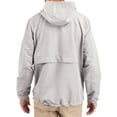 thumbnail image 2 of Men's Cutter & Buck Gray Northwestern Wildcats Charter Eco Recycled Half-Zip Anorak Jacket, 2 of 2