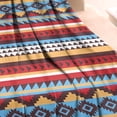 thumbnail image 3 of Colorful Geometric Striped Pattern Blanket,Comfortable Soft Flannel Throw Blanket,All Season,Warm Lightweight Blankets for Sofa Bed Couch Living Room Chair,30"x40", 3 of 4