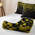 thumbnail image 4 of jejeloiu Yellow Pixel Print Quilt Full Kids,Modern Gamepad Video Games Full Bedspread Sets For Boys,3pcs, 4 of 7