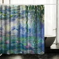 thumbnail image 2 of Bathroom Shower Curtain Set with Hooks,Water Lilies 1916-1919 by Claude Monet,Home Art Paintings Pictures for Bathroom, 2 of 6