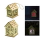 thumbnail image 1 of Casa de madera,Mini casa de madera con luz nocturna que  decorativa,Decoraciones de casa de madera en miniatura colgando,Navidad Festivales Decoración Fiestas Soledad Casa de madera, 1 of 10