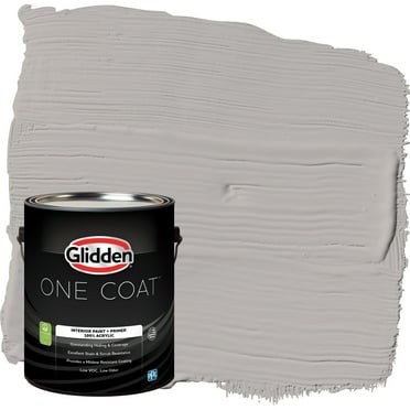 Glidden One Coat Interior Paint and Primer, Gray Marble / Gray, Gallon, Eggshell