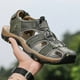 thumbnail image 1 of Men's Sandal Genuine Leather Men Shoes for Summer Large Size Outdoor Walking Shoes Male Sandals Man Slippers Plus Size, 1 of 5