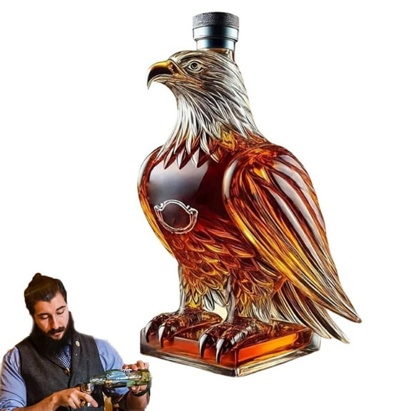 Whiskey Bottle,Eagle Whiskey Bottle,Premium Whiskey Bottles,Whiskey Decanter Eagle,Eagle Whiskey Decanter,Whisky Eagle Bottle,Eagle Liquor Bottles(1pc 350ml 5.91in/15cm)from QiwagFerng