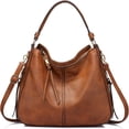 thumbnail image 2 of MesaSe Sac à Main Mode en Cuir PU avec Fermeture Éclair pour Femmes Marron, 2 of 11