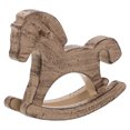 thumbnail image 1 of Caballo balancín de madera: Adorno decorativo de mesa - Figura de caballo tallada vintage - Centro de mesa artesanal para decoración del hogar y la oficina, 1 of 8