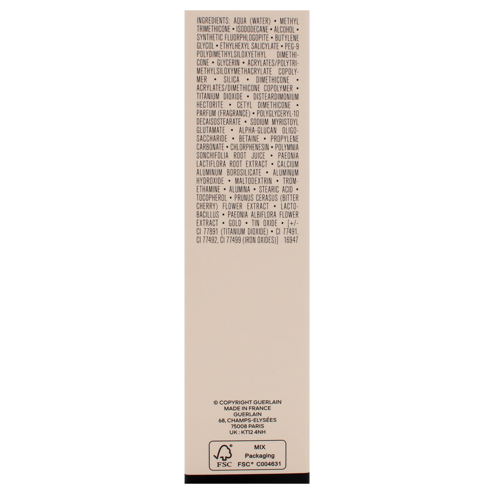 Guerlain Parure Gold Skin Matte 24H Wear No-Transfer Foundation SPF 15 - 4N Neutral , 1.1 oz Foundation