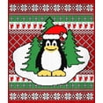 thumbnail image 4 of Old Glory Mens Penguin on Ice Ugly Christmas Sweater Long Sleeve Sweatshirt, 4 of 6