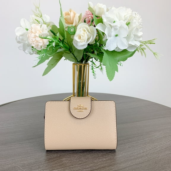 Coach 6390 Medium Corner Zip Wallet IN TAUPE