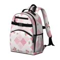 thumbnail image 2 of Pioneer Flower Floral Print Pattern Backpack for School, Cute School Bag with Adjustable Shoulder Straps and Padded Back, 15.25"x11.5"x5.25", 2 of 5