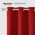 thumbnail image 6 of Deconovo Room Darkening Curtains Pack of 2, Energy Saving, Red, 42W x 54L Inch, Noise Reducing Thermal Insulated Drapes for Living Room, 6 of 6