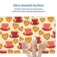 thumbnail image 6 of Disketp Gaming Mouse Pad Cups Of Tea Pattern Large Mouse Mat Long Extended Desk Pad Non-Slip Rubber Mice Pads Stitched Edges Thin Pad (11.8x31.5 Inch), 6 of 9