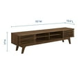 thumbnail image 2 of Modway Render 70" Mid-Century Modern Low Profile Media Console TV Stand, 70 Inch, Walnut Walnut, 2 of 5
