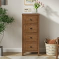 thumbnail image 6 of 4 Drawer Dresser for Bedroom Tall Chest of Drawers Wood Storage Dresser Organizer Nightstand for Living Room, 6 of 9