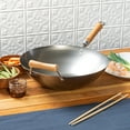 thumbnail image 5 of Joyce Chen Classic Series 14-In. Carbon Steel Wok with Birch Handles, 5 of 8