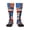 1 Black, variant on Women's Knee High Socks Flag Thin Blue Line Flag Outdoor Casual Tube Socks