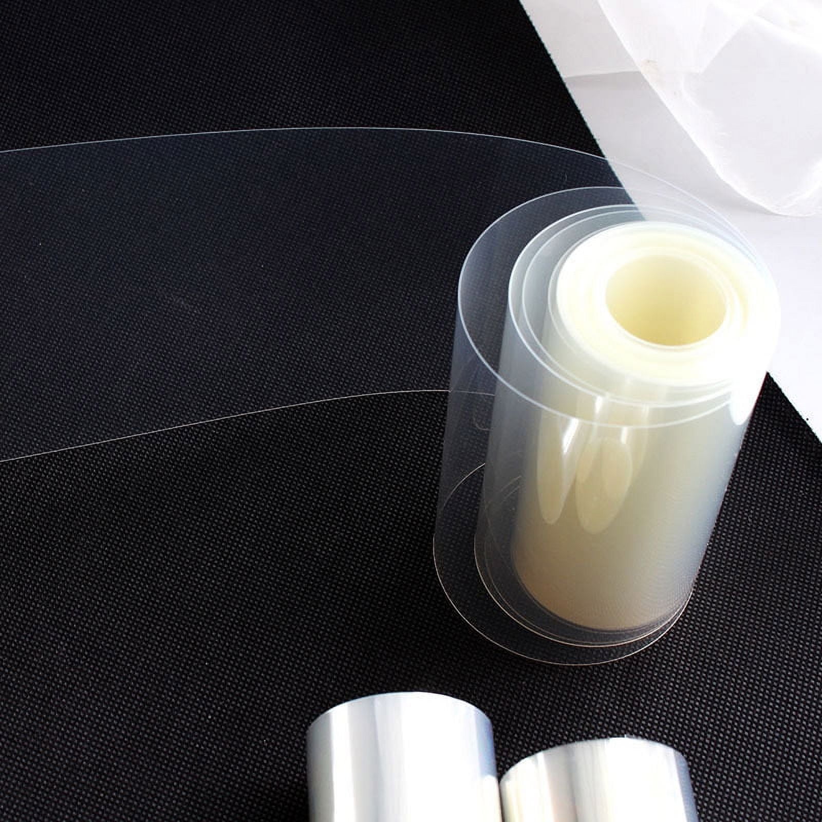 plastic cake wrap 3 inch clear transparent colors PET plastic Band Strip  wrapping wrapper roller around cakes outside