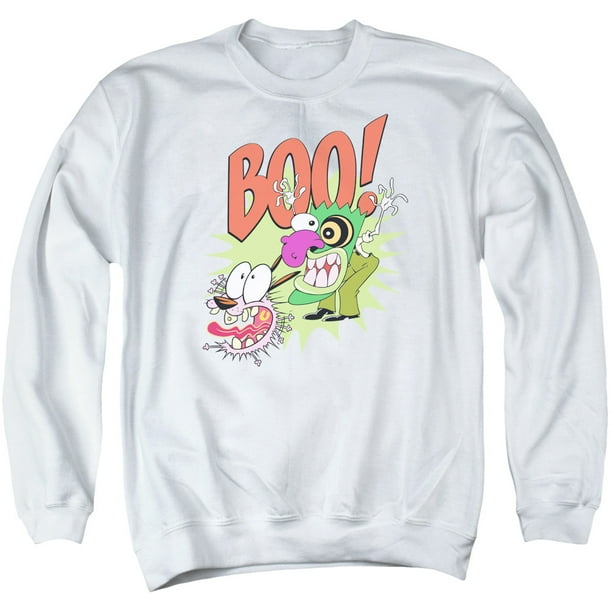 Courage The Cowardly Dog Cartoon Network Show Stupid Dog Adult Crew Sweatshirt Courage The Cowardly Dog Cartoon Network Show Stupid Dog Adult Crew Sweatshirt