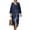 Blue - Octopus, variant on DISNIMO Butterfly Print Womens Summer Dresses Casual 3/4 Sleeve Maxi Dress V Neck Loose Dresses Fashion Linen Style Dress for Women, S