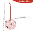 thumbnail image 3 of Hirioo Panda for Acrylic Christmas Pendant Hanging Christmas Tree Ornaments, Car, Home, Office Gift Decor-Hexagon, 3 of 7