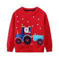 thumbnail image 3 of Little maven 2024 Otoño Primavera Bebé Niños Ropa para niños Ropa para niños Bordado Dibujos animados Tractor Santa Claus Sudaderas, 3 of 5