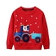thumbnail image 3 of Little maven Bebé Niños Niñas Navidad Niños Ropa Festiva Tops Bordado Dibujos Animados Tractor Santa Claus Sudaderas Sudadera con capucha Unisex, 3 of 5